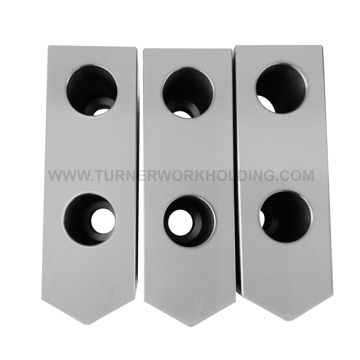 TG-12C-2.0-SP - AMERICAN STANDARD STEEL SOFT JAWS FOR TONGUE & GROOVE 12" CHUCK 2.0" HT (3 PC)