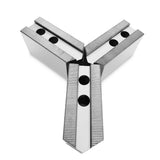 K-8C-4.0-AP- Aluminum Soft Jaws For 8" Chuck (Kitagawa, Samchully), Pointed, Height 4" - 3pc set