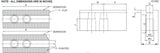 K-8C-1.5-SF - Soft Jaws Set (3 Pcs) for 8" Kitagawa B-208 Samchully Chuck-1.5" ht, Steel, Flat