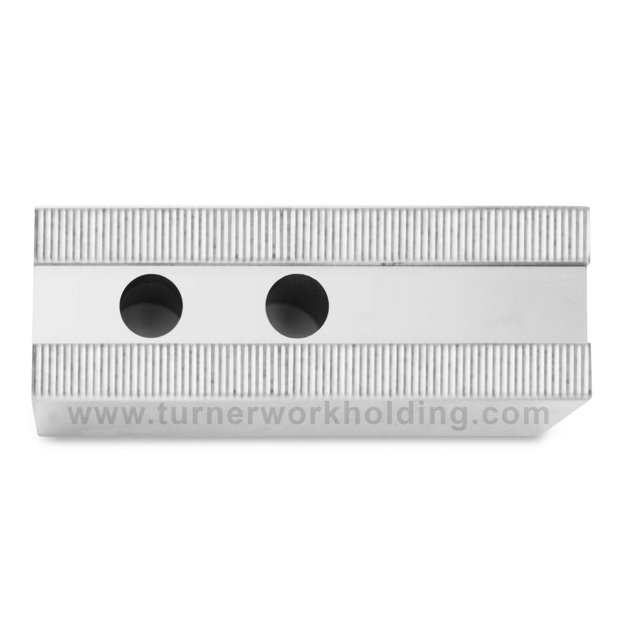 K-10C-3.0-SF - 10" Lathe Chuck Serrated Steel Soft Jaws Set (3 Pcs), Flat, 3" Height, for Kitagawa (B-210), Samchully Power Chucks