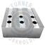 K-8C-2.0-SF - Lathe Chuck Serrated Steel Soft Jaws Set (3 Pcs) for 8" Kitagawa (B-208), Samchully Chucks, Steel, Flat, 2.0" Height